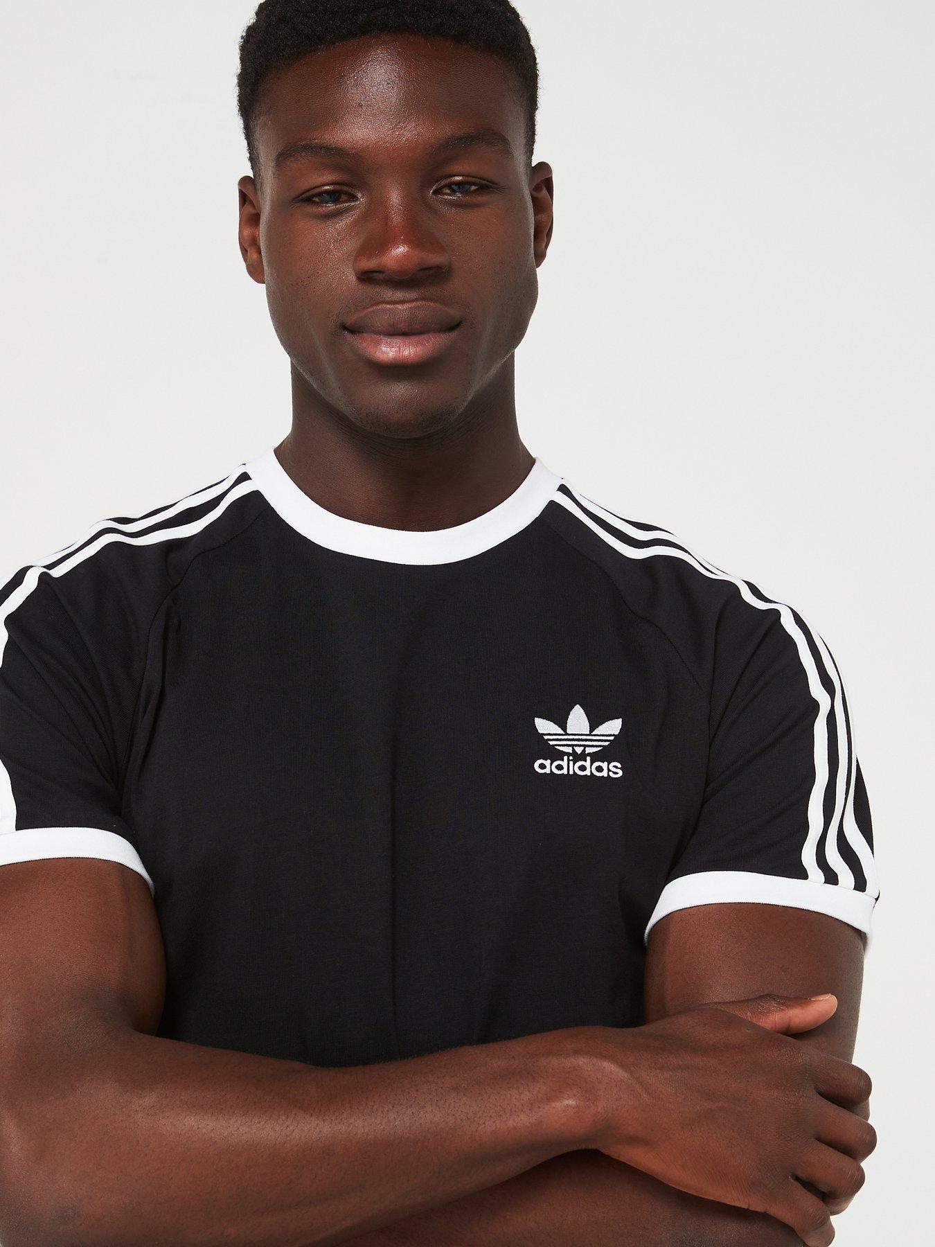 adidas Originals Men's 3-Stripes T-Shirt - Black