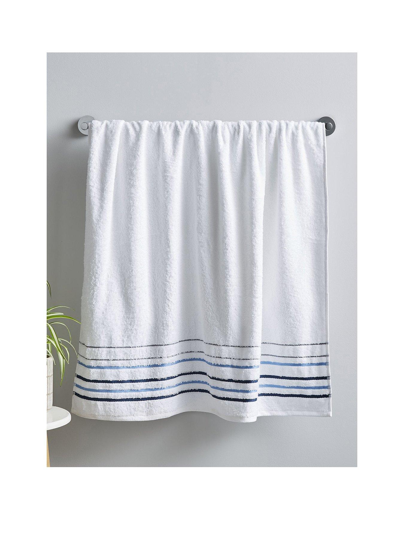 Leda Blue Abode Bamboo Cotton Dish Cloth 3 Pack, Tea Towels