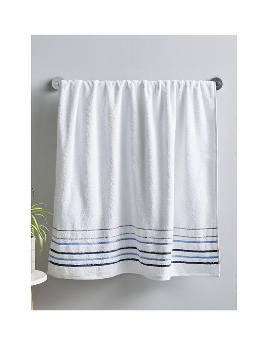 front image of catherine-lansfield-java-stripe-bath-towel-range
