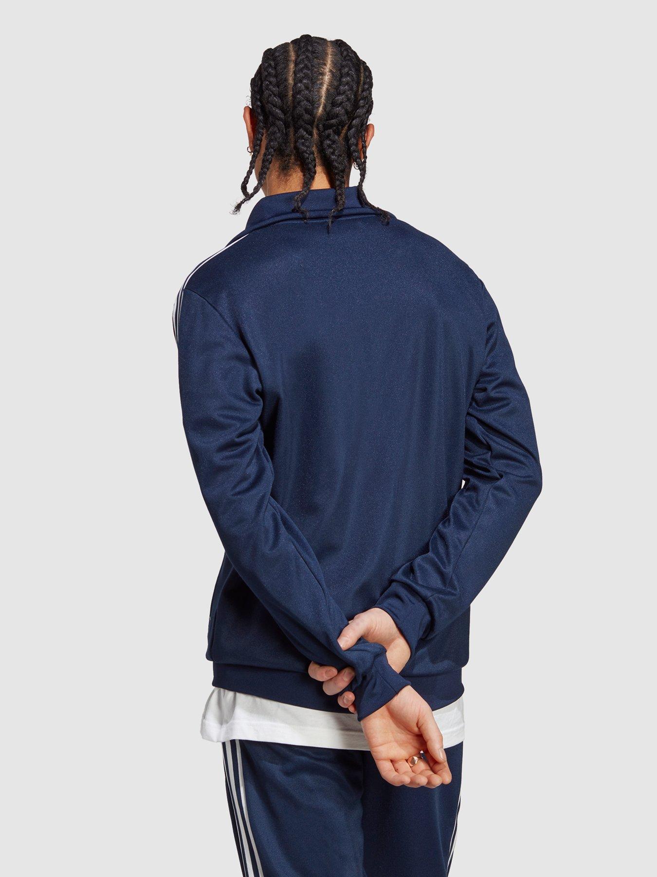 Adidas originals beckenbauer track top outlet navy