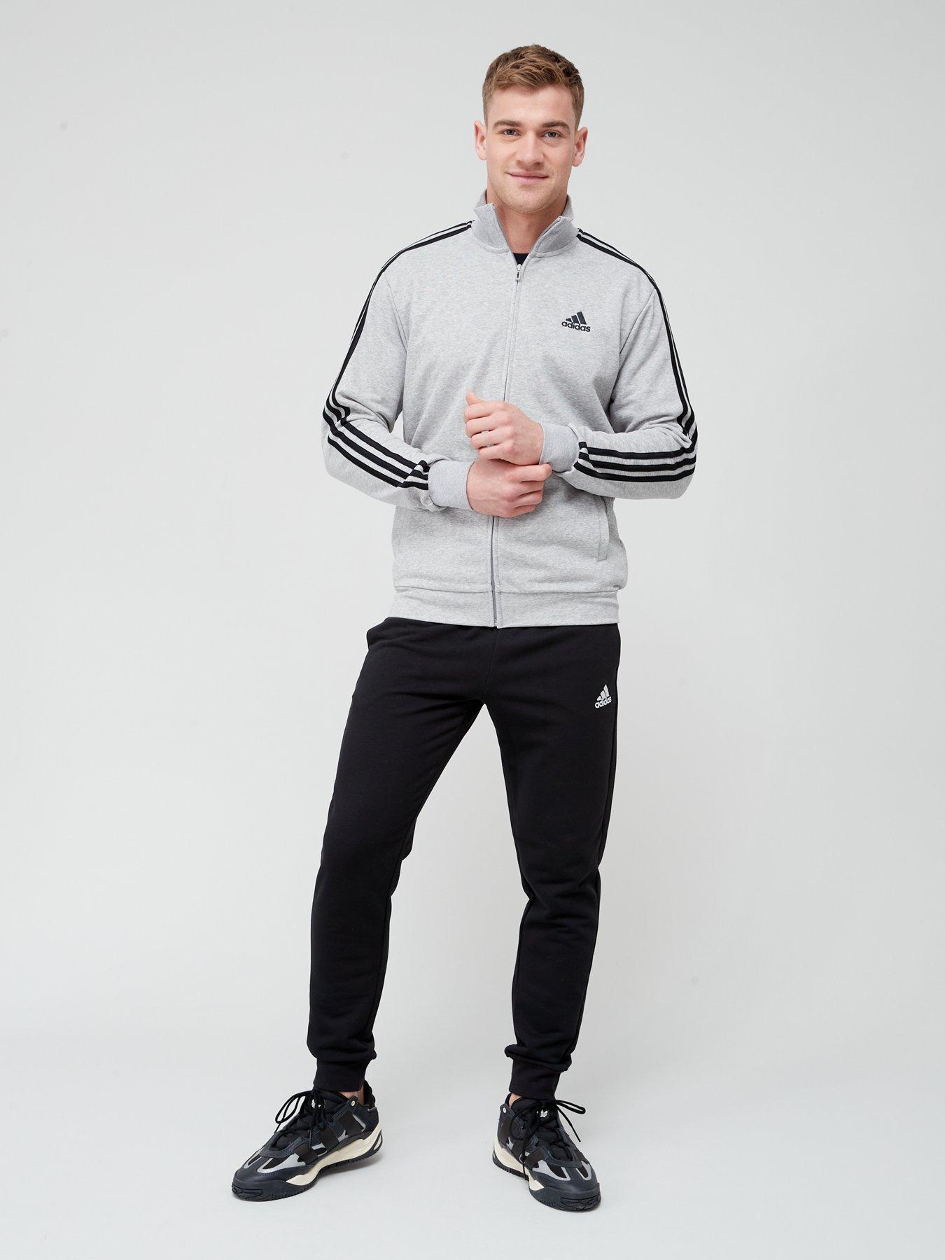 Adidas three discount stripe tracksuit