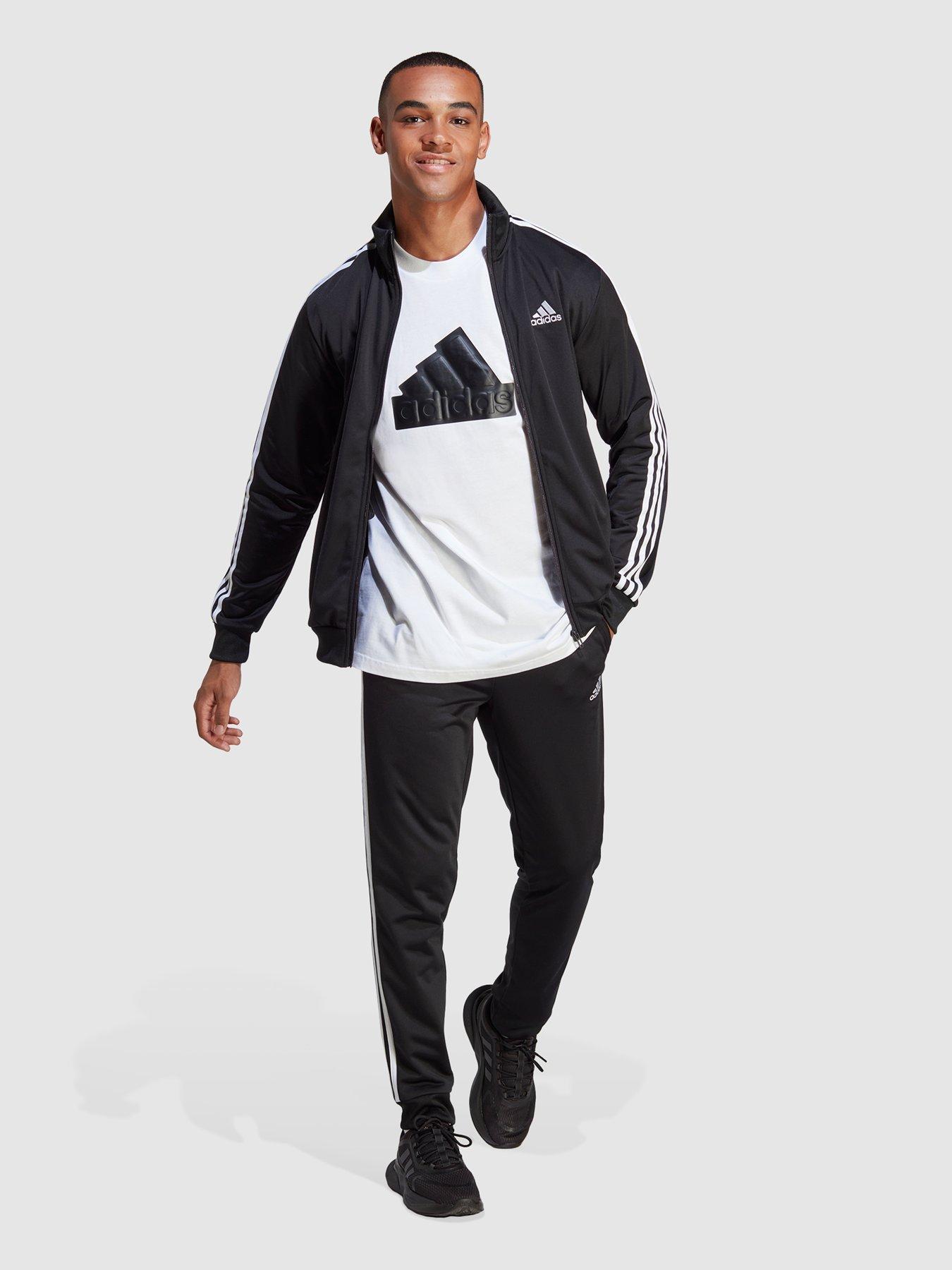 adidas Sportswear Mens Basic 3-stripes Tricot Tracksuit