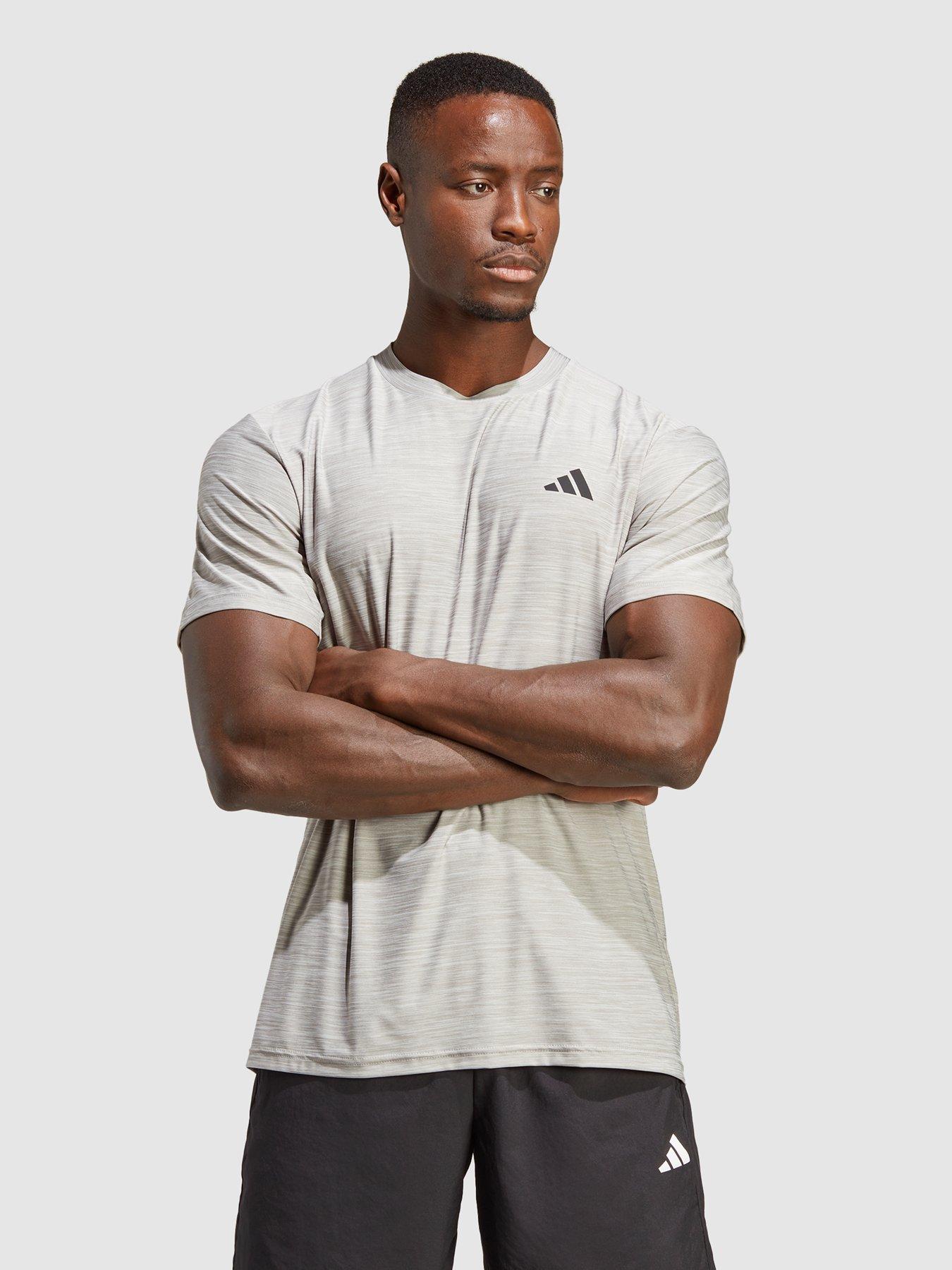 undefined Performance Train Essentials Stretch Training T-Shirt - Medium Grey Heather