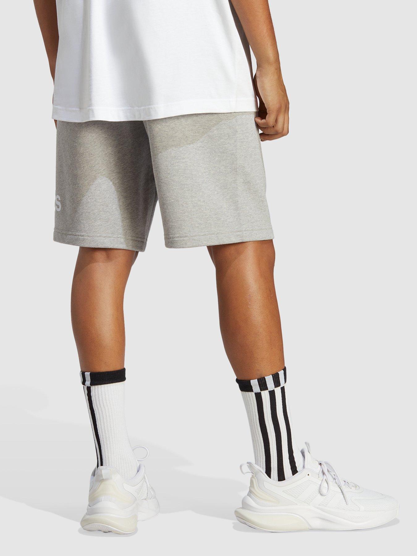 Nike Women Sportswear Essential French Terry Shorts (dk grey heather /  white)