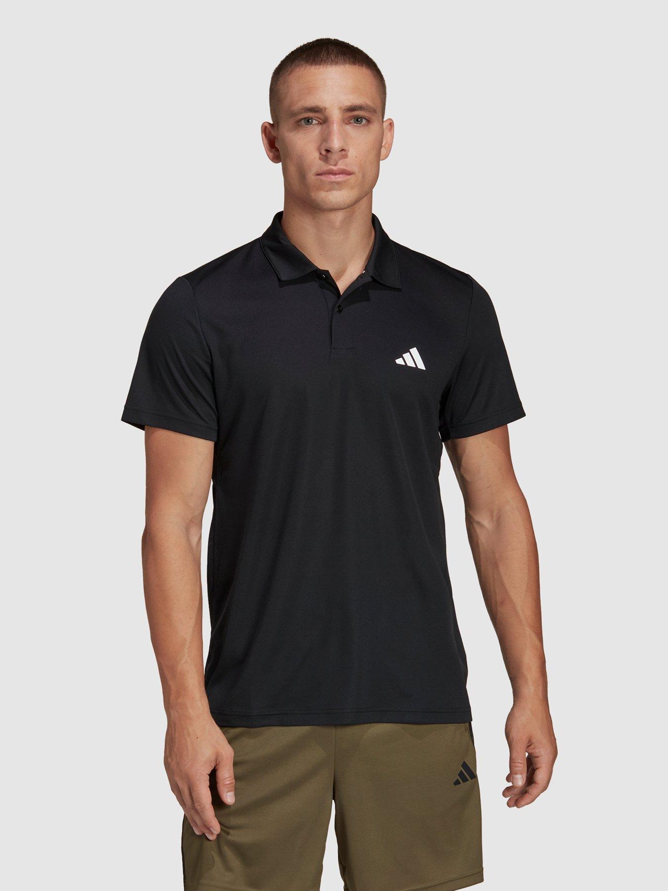 Mens black adidas polo cheap shirt