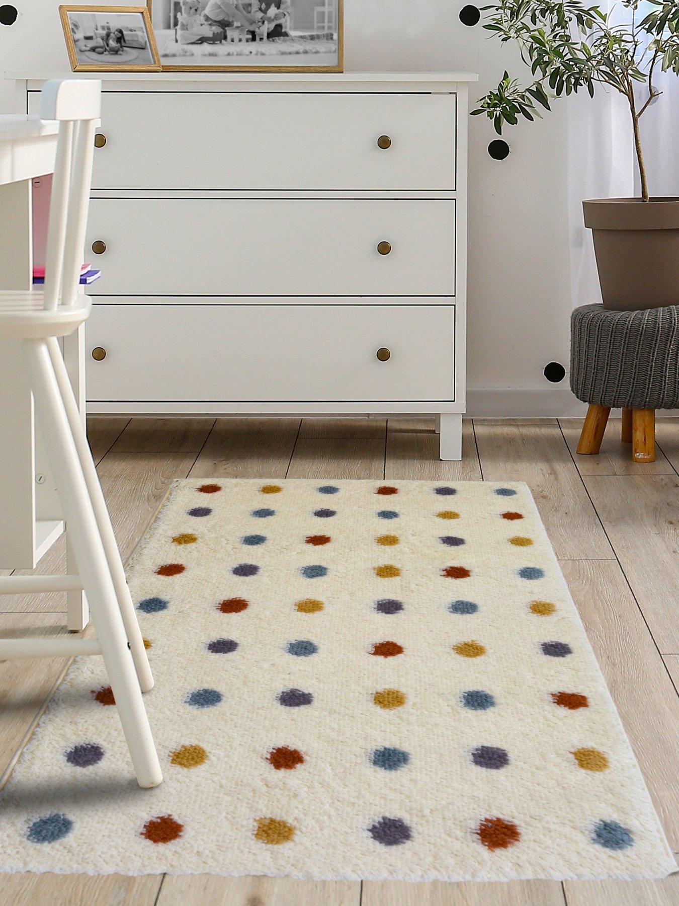  image of everyday-snug-shaggy-spot-rug-multi