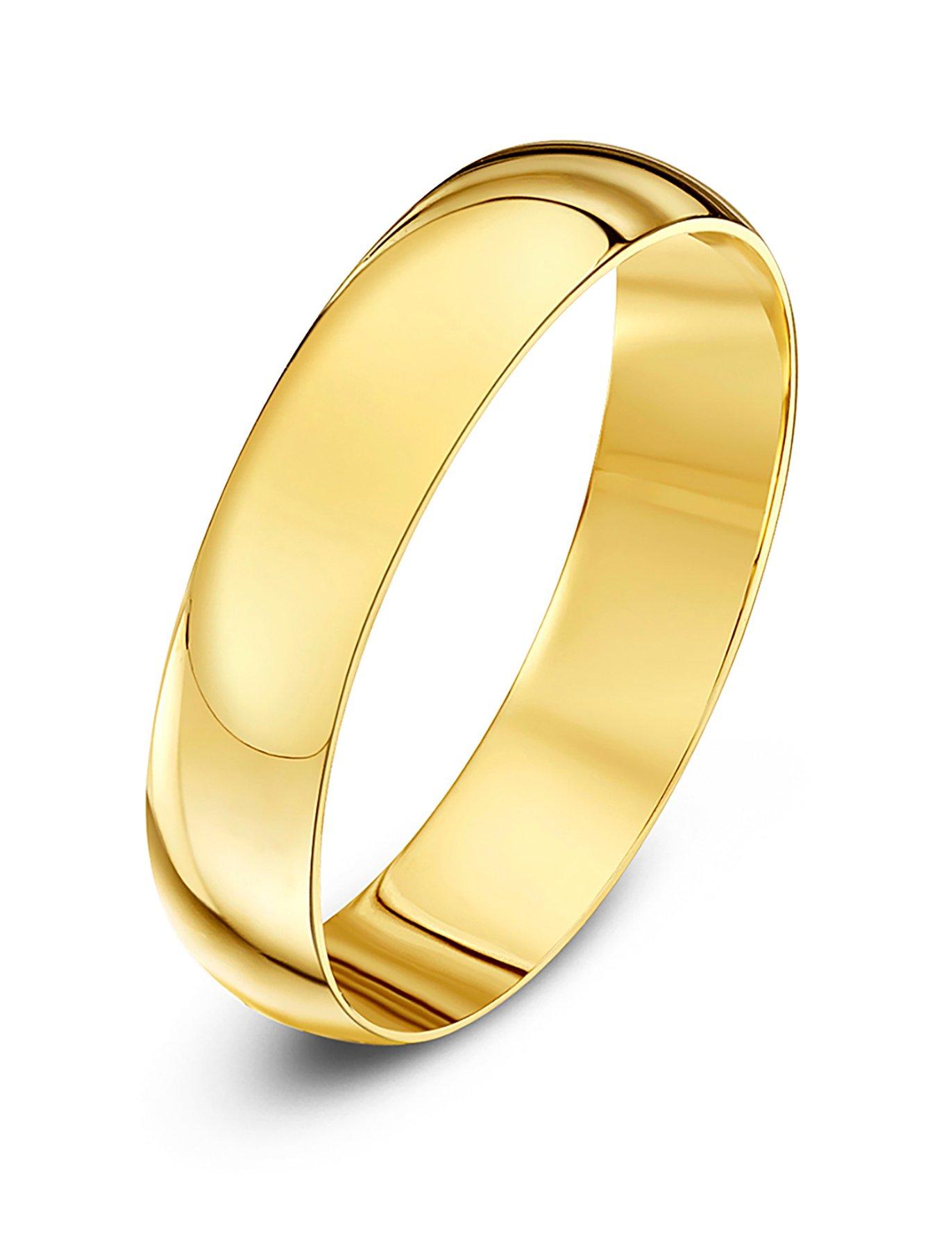 The Love Collection 9ct Yellow Gold Personalised Band Ring 4