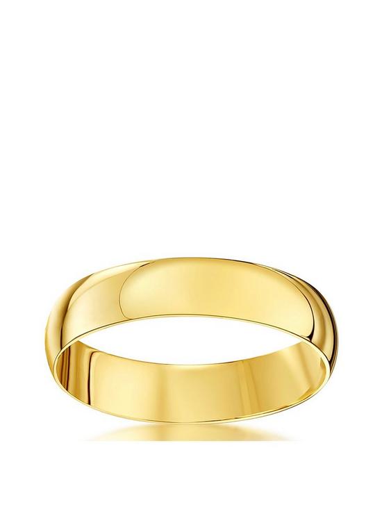 stillFront image of love-gold-9ct-yellow-gold-personalised-band-ring-4