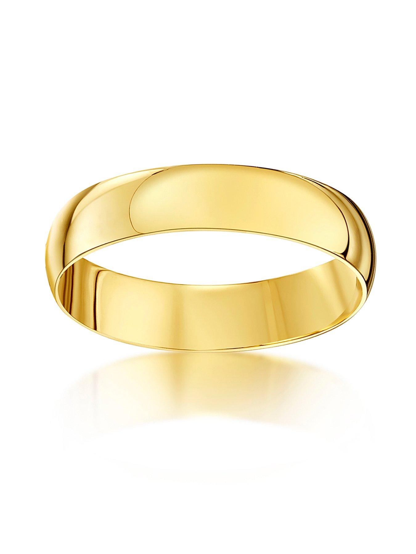 Image 3 of 6 of The Love Collection 9ct Yellow Gold Personalised Band Ring 4