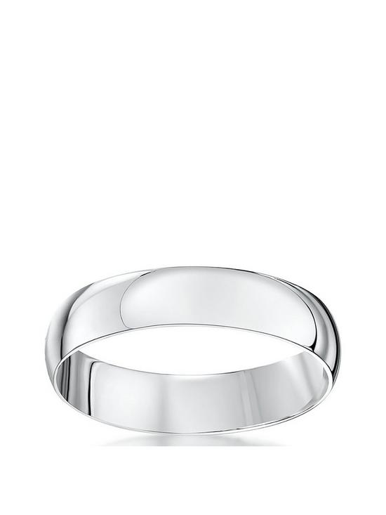 stillFront image of love-gold-9ct-white-gold-personalised-band-ring-4m
