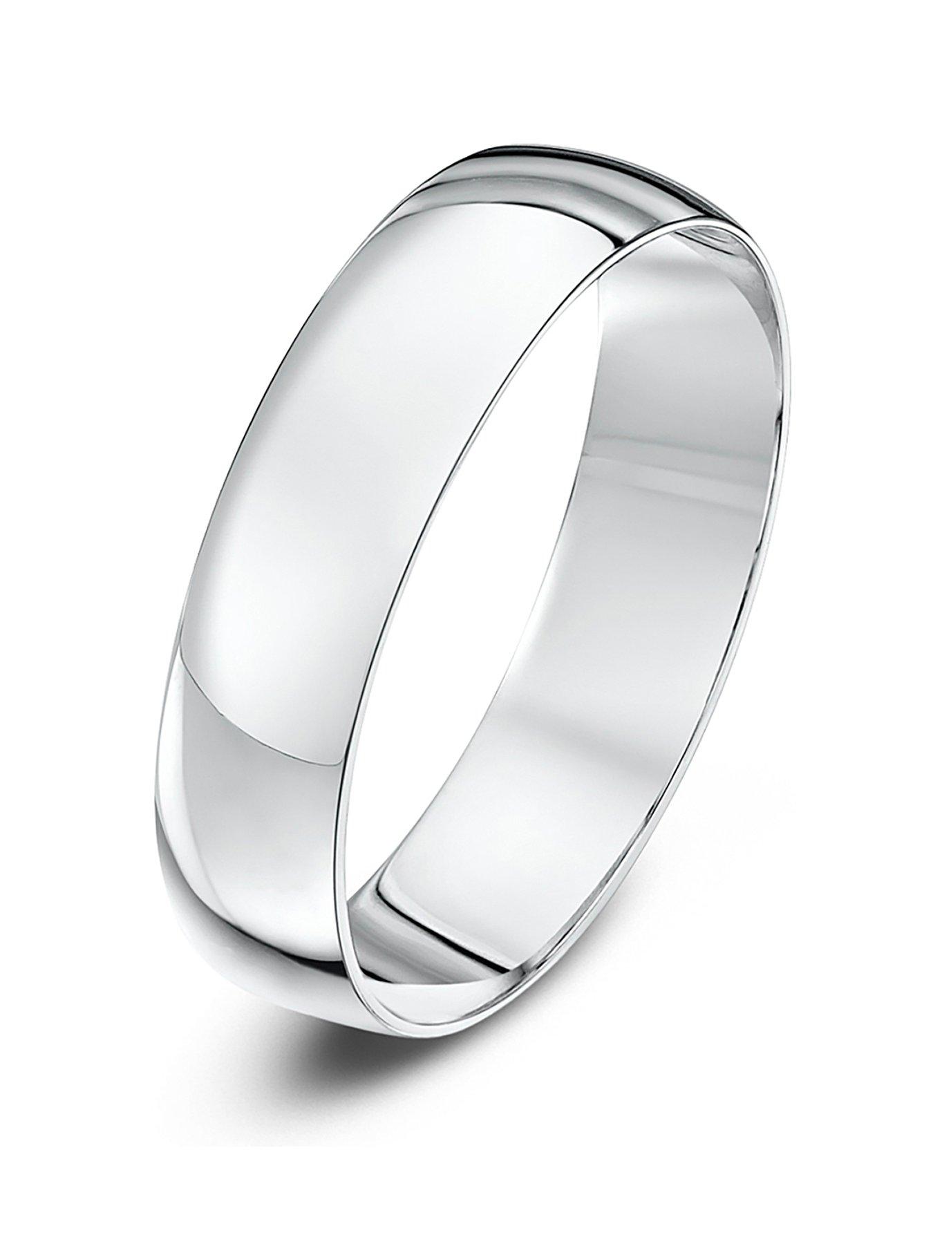 Image 1 of 4 of The Love Collection 9ct White Gold Personalised Band Wedding