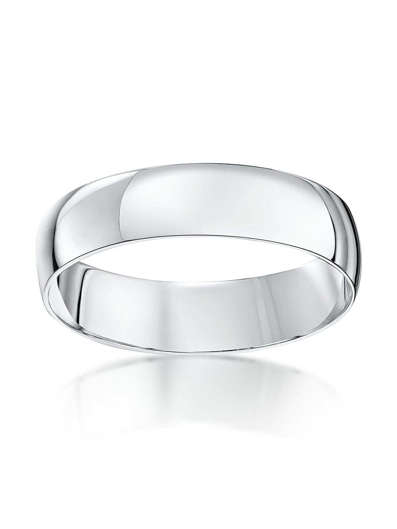 Image 2 of 4 of The Love Collection 9ct White Gold Personalised Band Wedding
