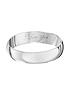  image of the-love-silver-collection-personalised-925-sterling-silver-wedding-band-4mm