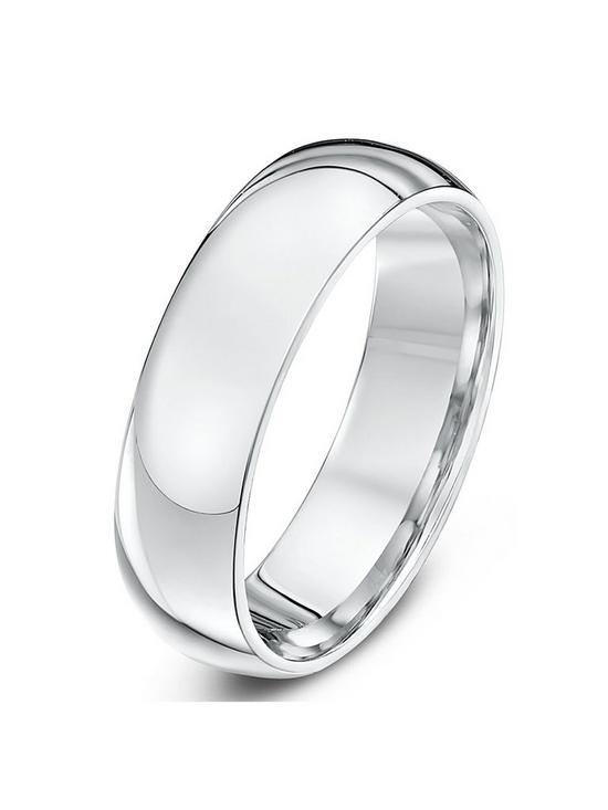 front image of the-love-silver-collection-personalised-925-sterling-silver-wedding-band-6mm