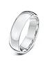  image of the-love-silver-collection-personalised-925-sterling-silver-wedding-band-6mm