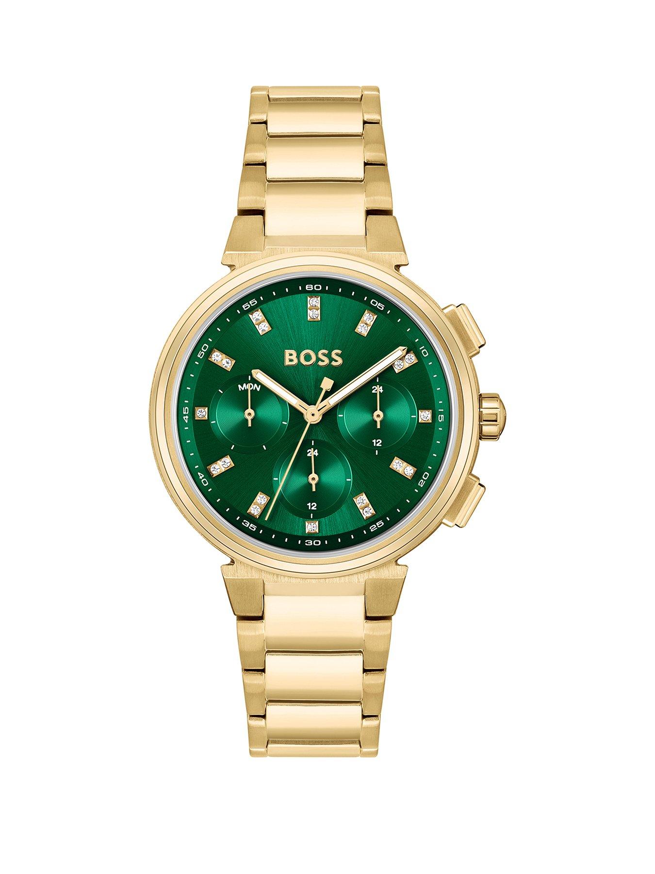 BOSS Ladies One Gold IP Bracelet Watch