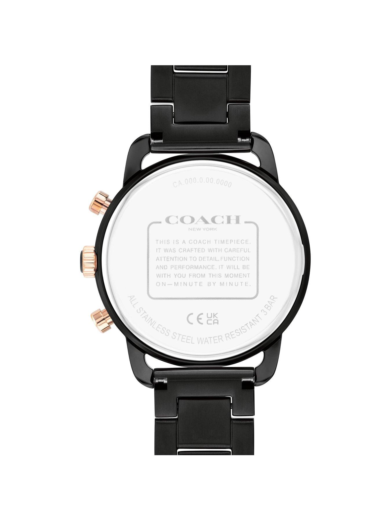 Black discount coach watch