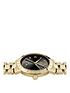  image of vivienne-westwood-ladies-bloomsbury-ladies-quartz-watch-with-black-dial-gold-stainless-steel-bracelet-vv152bkgd