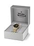  image of vivienne-westwood-ladies-bloomsbury-ladies-quartz-watch-with-black-dial-gold-stainless-steel-bracelet-vv152bkgd