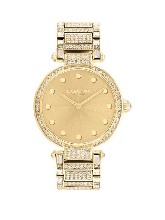 front image of coach-ladies-cary-crystal-watch