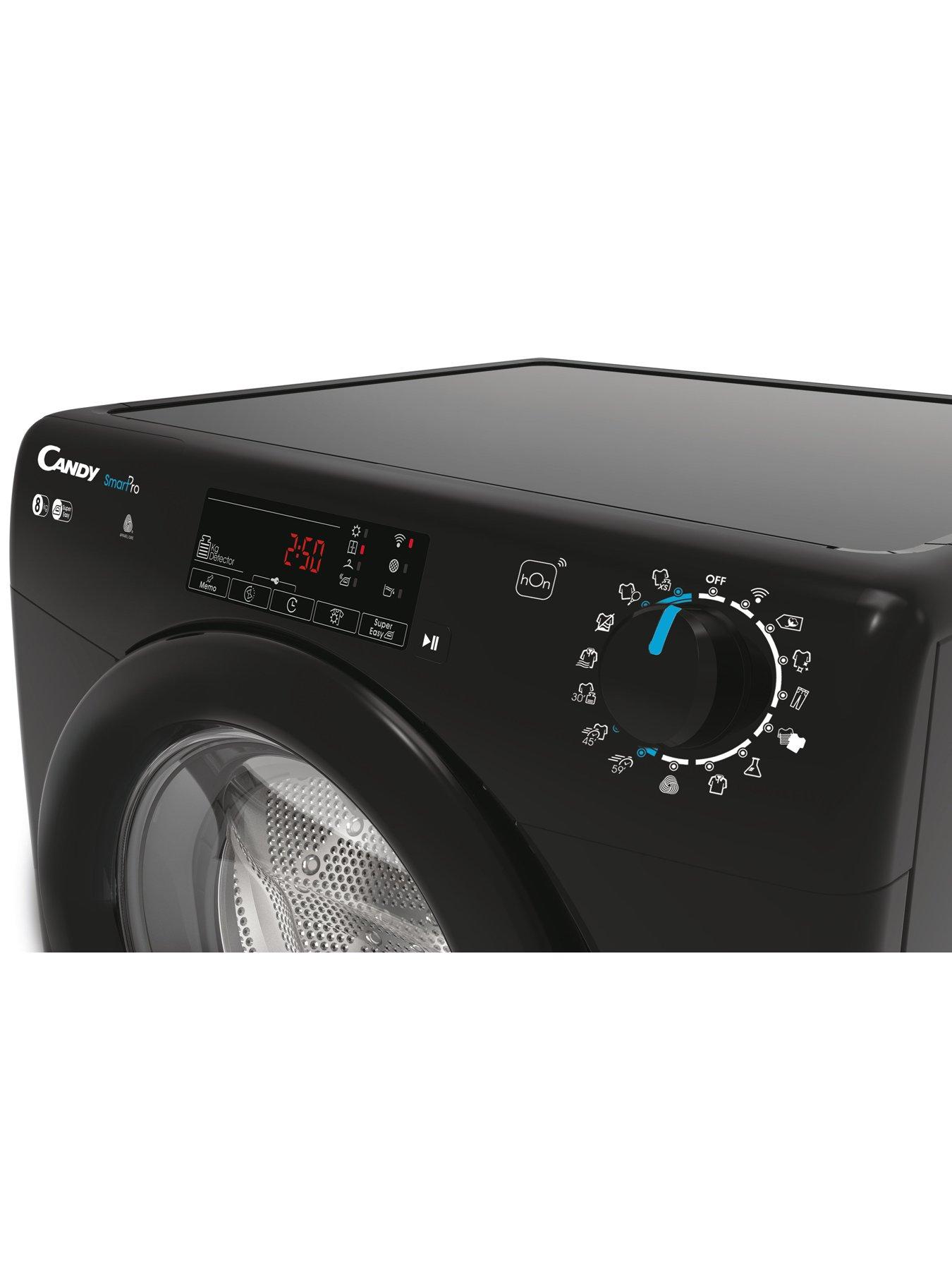 Image 2 of 6 of Candy CSOEC8TBGB80 8kg Freestanding Condenser Tumble Dryer, Sensor Dry, Smart enabled, 14 Programmes, 4 Dryness Levels -&nbsp;Black
