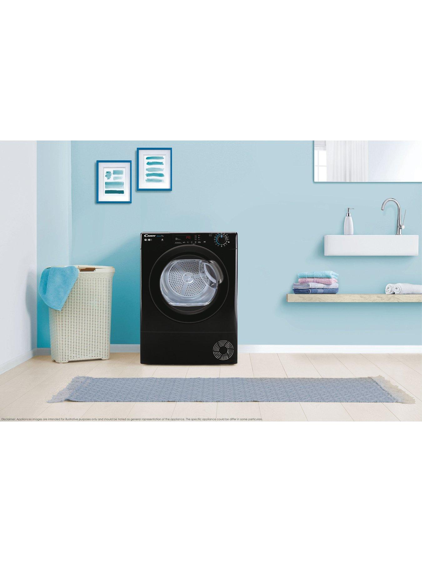 Image 4 of 6 of Candy CSOEC8TBGB80 8kg Freestanding Condenser Tumble Dryer, Sensor Dry, Smart enabled, 14 Programmes, 4 Dryness Levels -&nbsp;Black