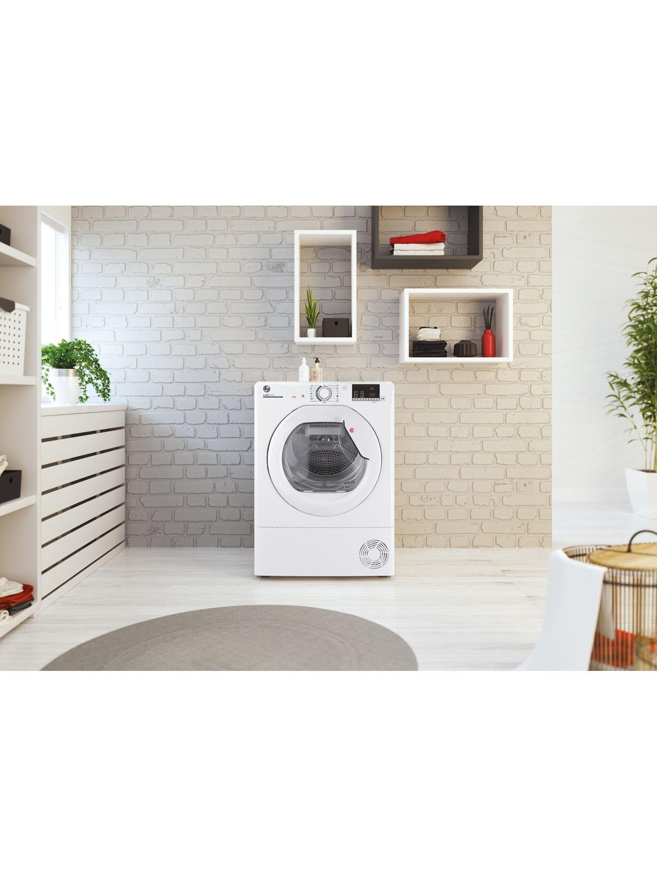 Image 2 of 8 of Hoover HLEH8A2DE Freestanding Heat Pump Tumble Dryer, A++, 8 kg Load -&nbsp;White