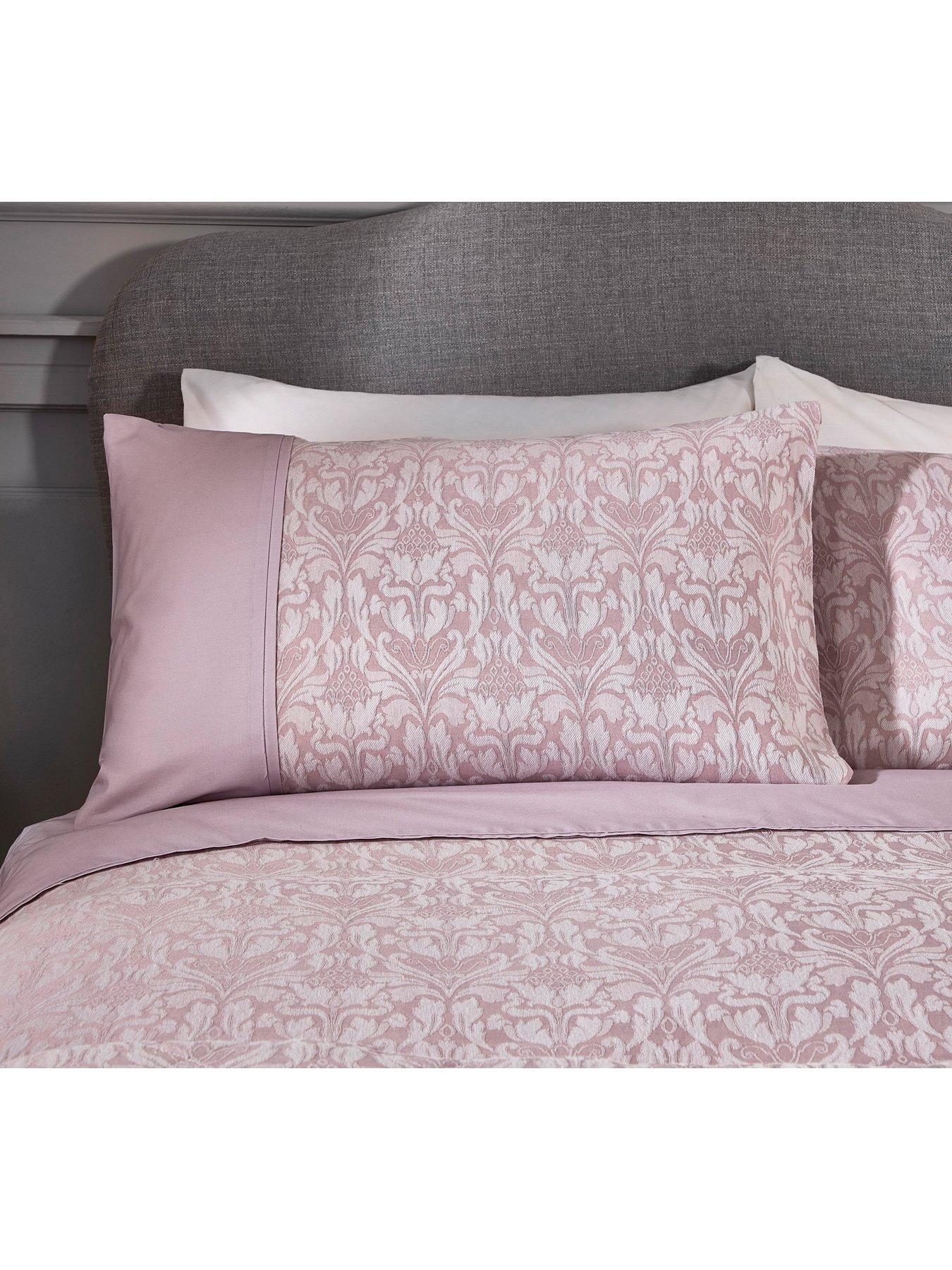 Dreams & Drapes Woven D&d Hawthorne Jacquard Duvet Cover Set Lavender