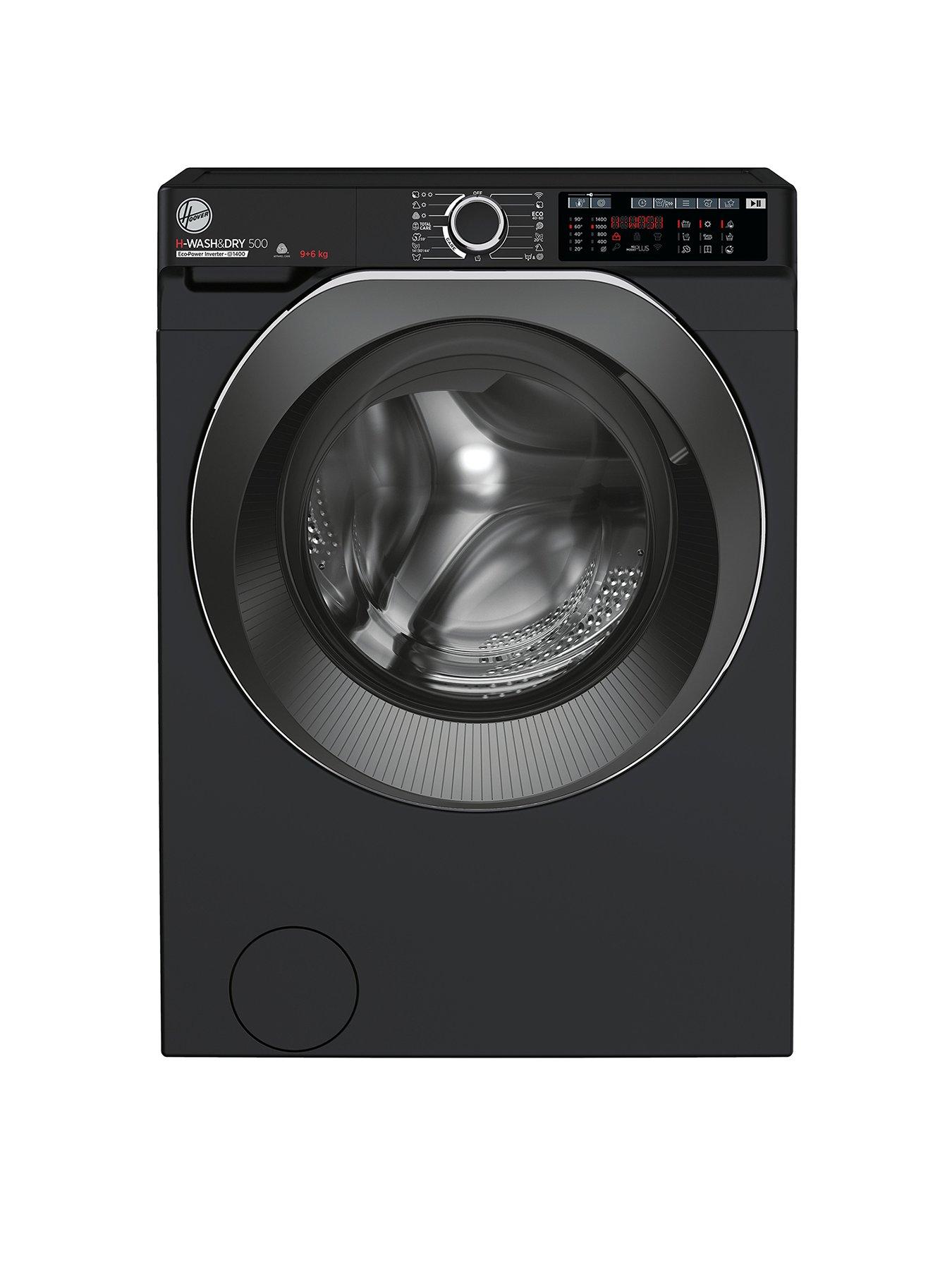 Hoover H-WASH 500 HD496AMBCB 9kg Wash, 6kg Dry, 1400 Spin Freestanding Washer  Dryer, WiFi Connected, A Rated - Black