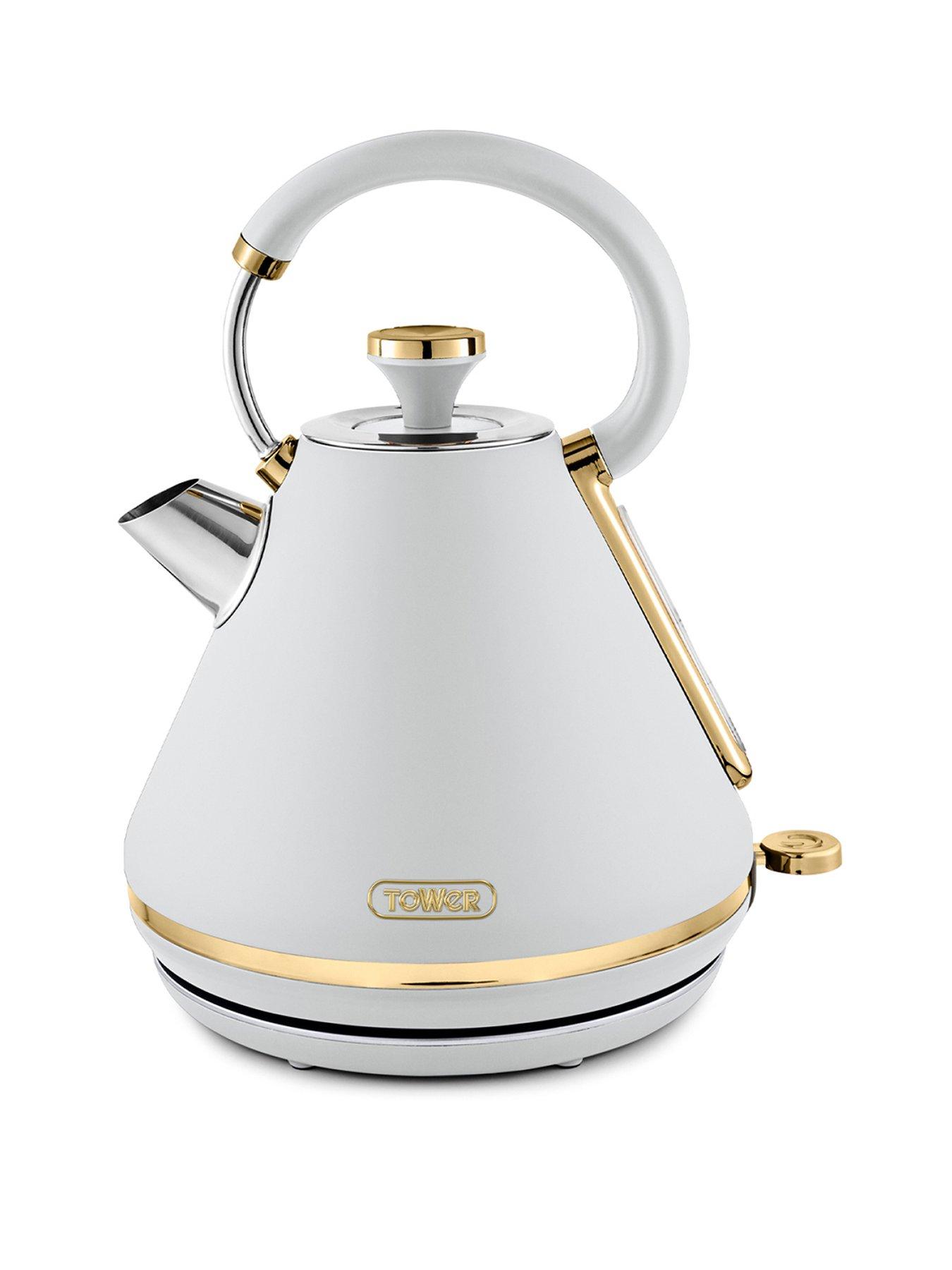 Tower white and rose best sale gold kettle and toaster