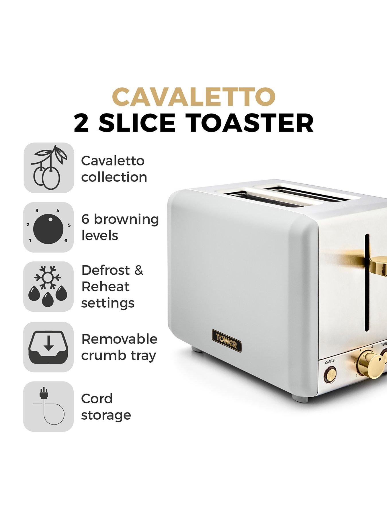  image of tower-cavaletto-850w-2-slice-toasternbsp--optic-white