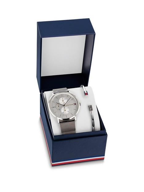 tommy-hilfiger-ladies-stainless-steel-watch-and-bangle-gift-set