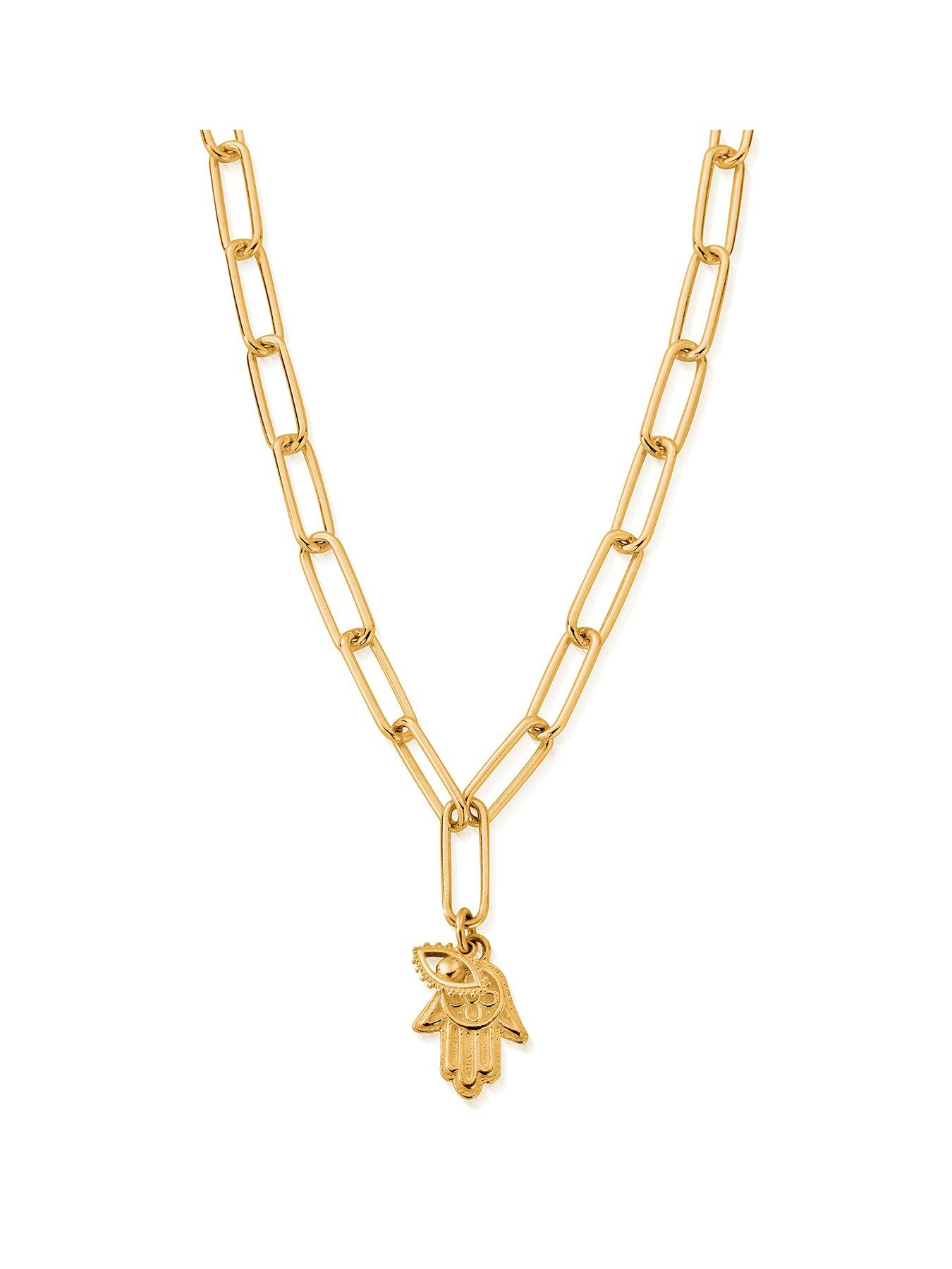 undefined Gold Link Chain Protection Necklace