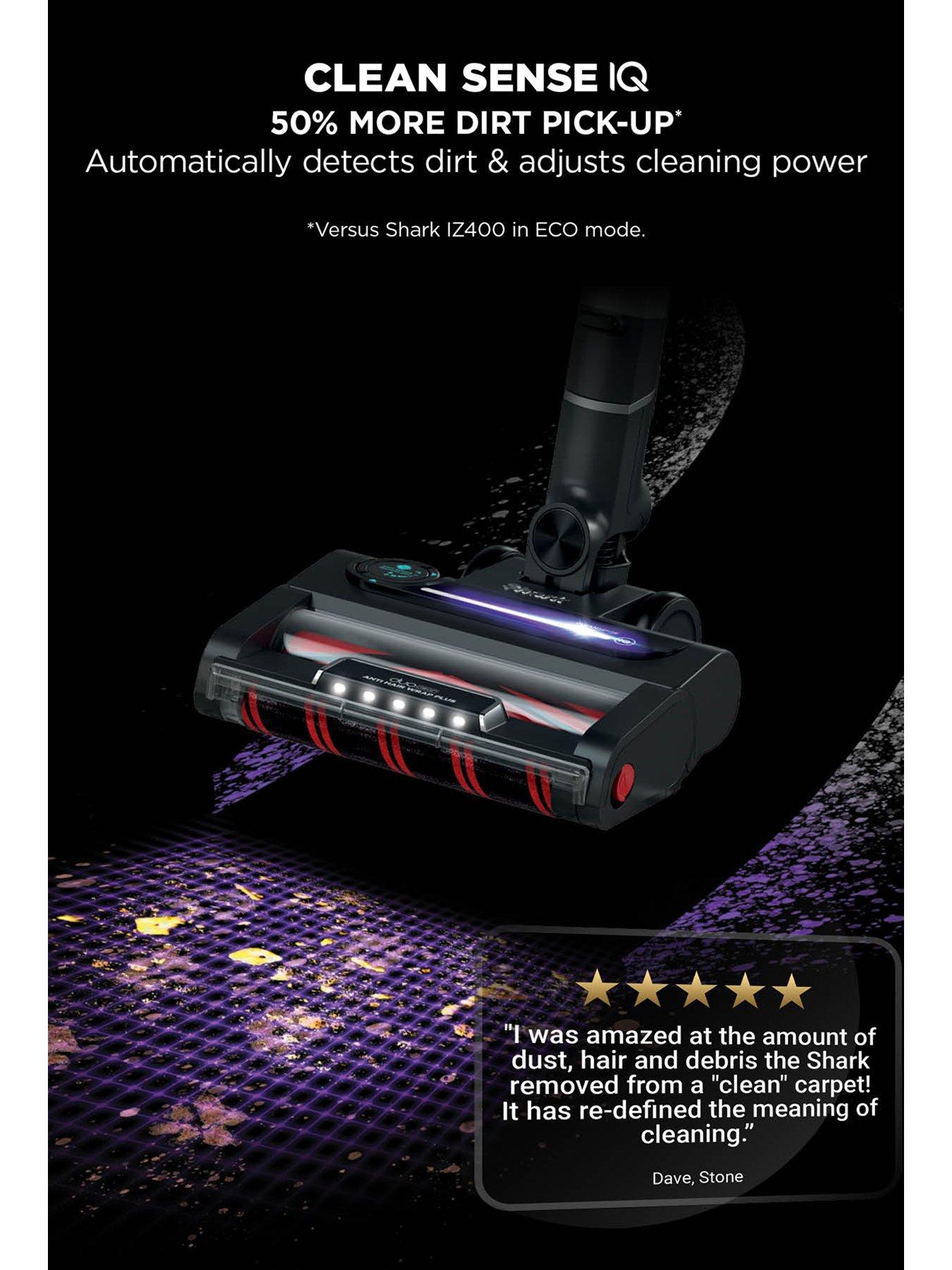  image of shark-stratos-cordless-stick-vacuum-with-anti-hair-wrap-powerfins-technology-and-flexology-true-pet-brush-120-mins-iz420ukt
