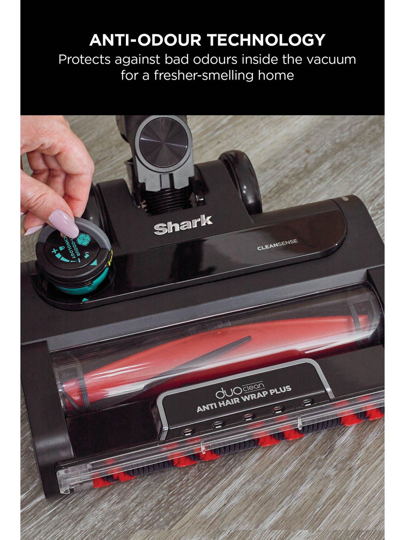  image of shark-stratos-cordless-stick-vacuum-with-anti-hair-wrap-powerfins-technology-and-flexology-true-pet-brush-120-mins-iz420ukt