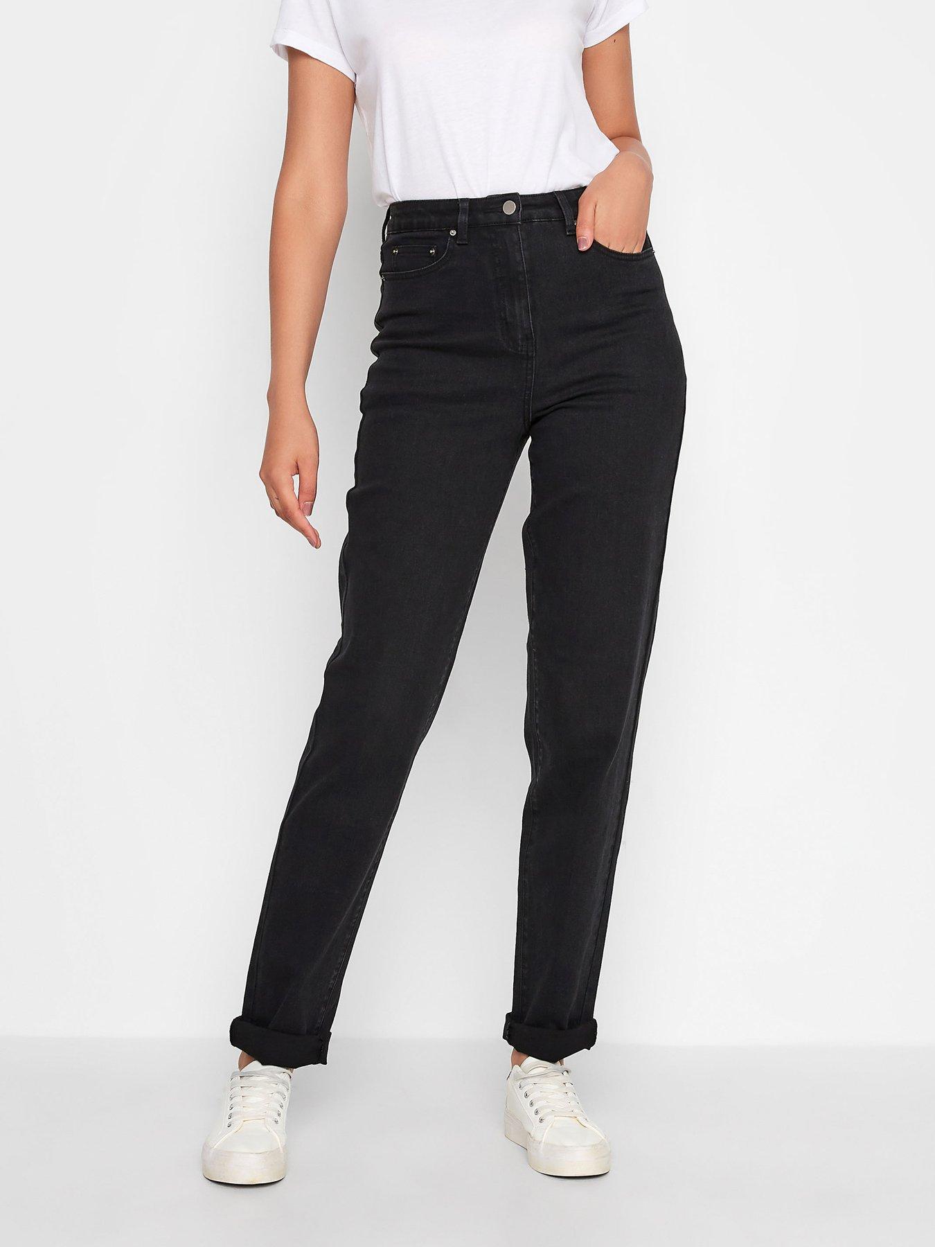 undefined Una Mom Jean Washed Black 34in