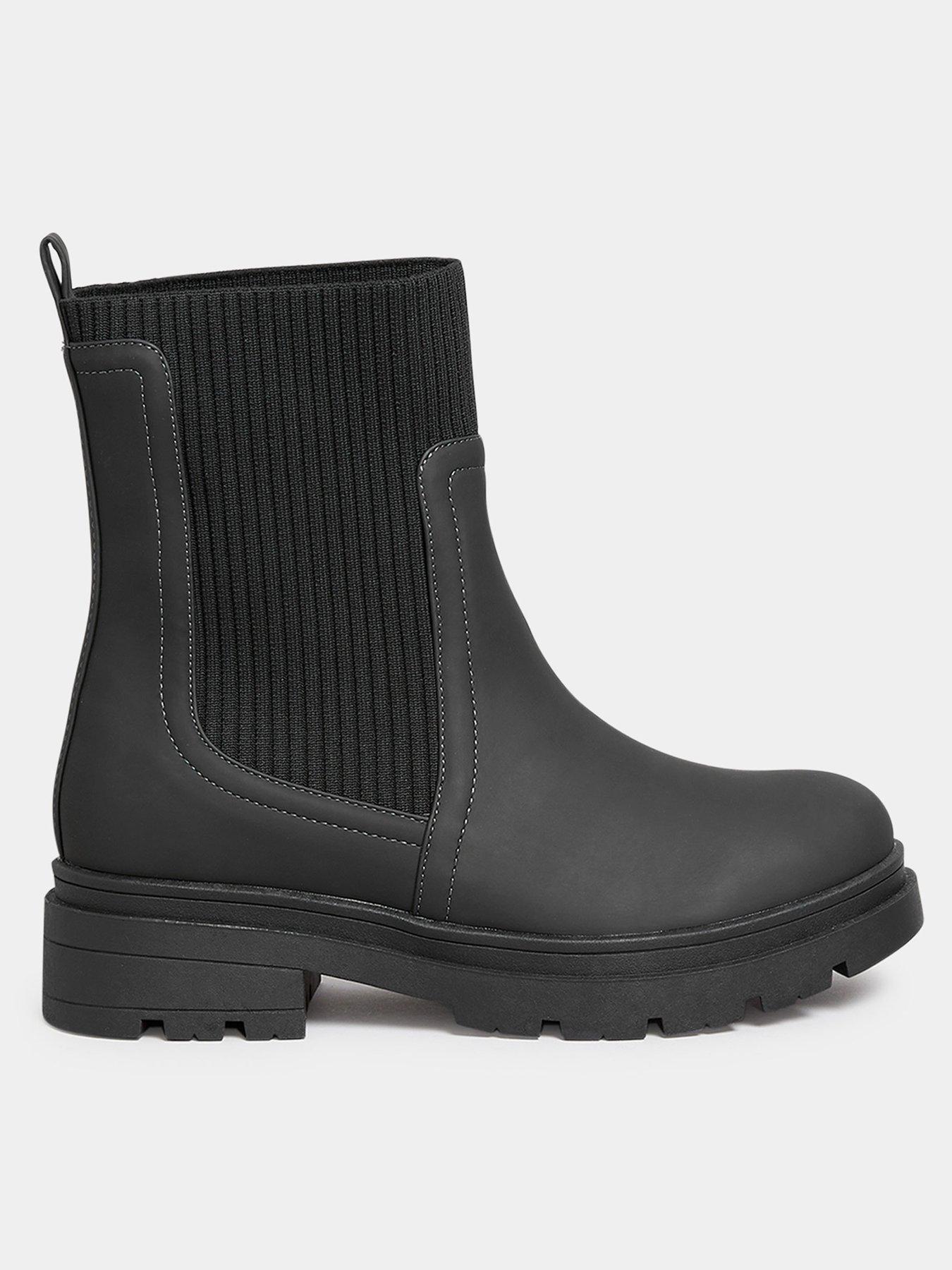 undefined Extra Wide Fit Sock Top Line Chelsea Black