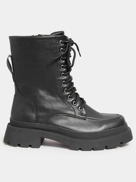 yours-extra-wide-fit-mocc-toe-boot-black