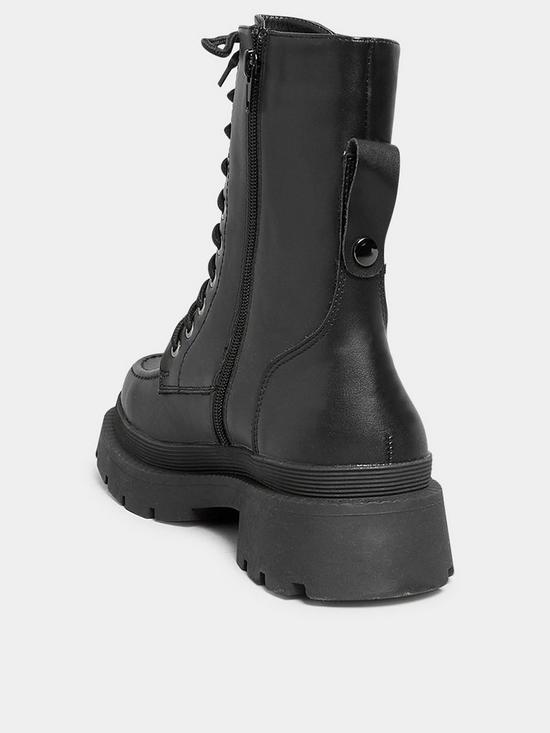 stillFront image of yours-extra-wide-fit-mocc-toe-boot-black