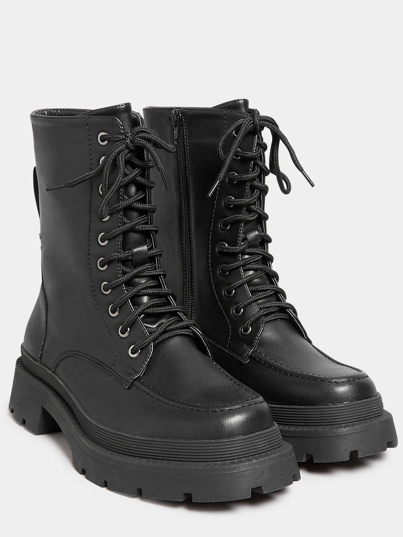  image of yours-extra-wide-fit-mocc-toe-boot-black