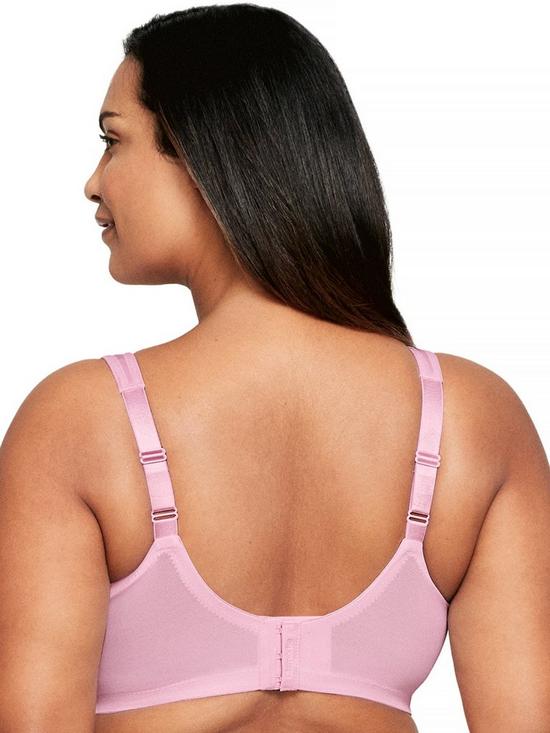 stillFront image of glamorise-magiclift-non-wire-moisture-control-bra-pink-heather