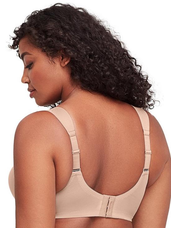 stillFront image of glamorise-magiclift-non-wire-seamless-support-tshirt-bra-cafeacute-beige