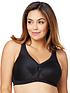  image of glamorise-magiclift-non-wire-active-sports-bra-black