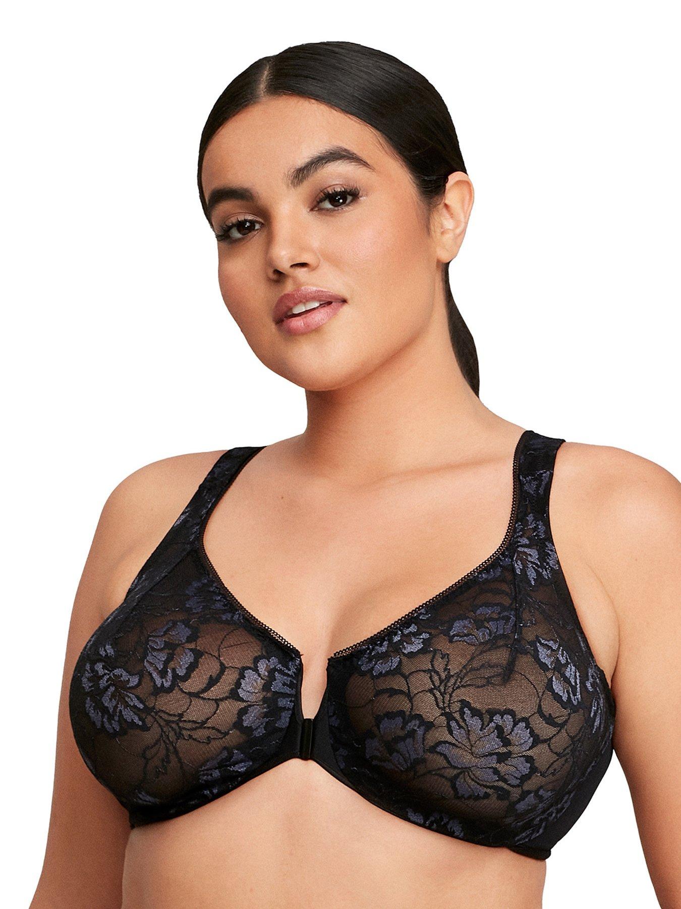 Superfit Lace Padded Strapless Bra - Black/Nude