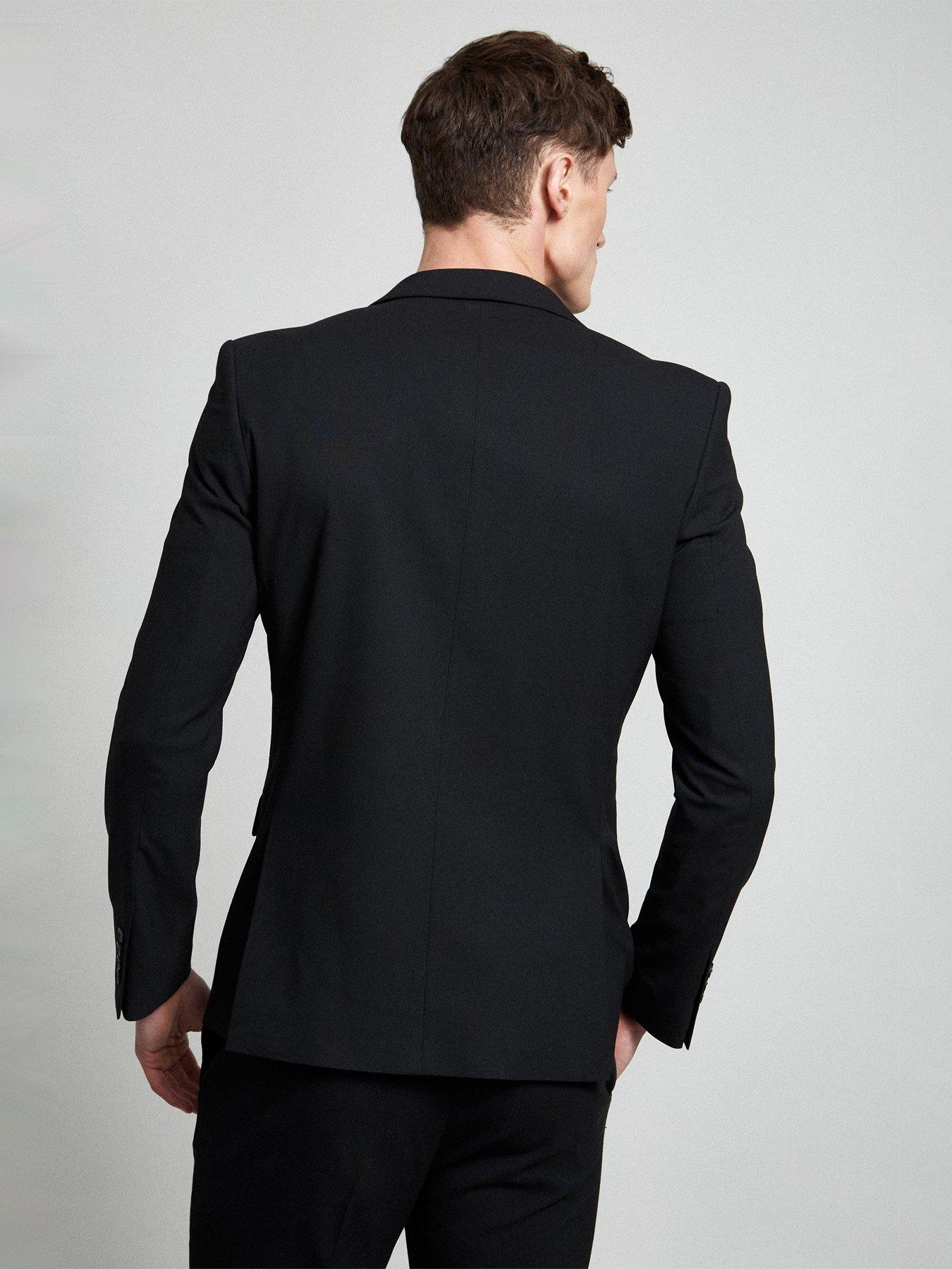 stillFront image of burton-menswear-london-burton-slim-fit-black-essential-jacket