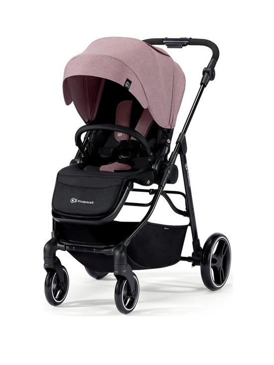 front image of kinderkraft-vesto-stroller-pink