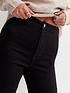  image of new-look-black-high-stretch-flare-jeans-black