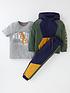  image of mini-v-by-very-boys-tiger-explorer-hoodie-short-sleeve-t-shirt-and-jogger-set-multi