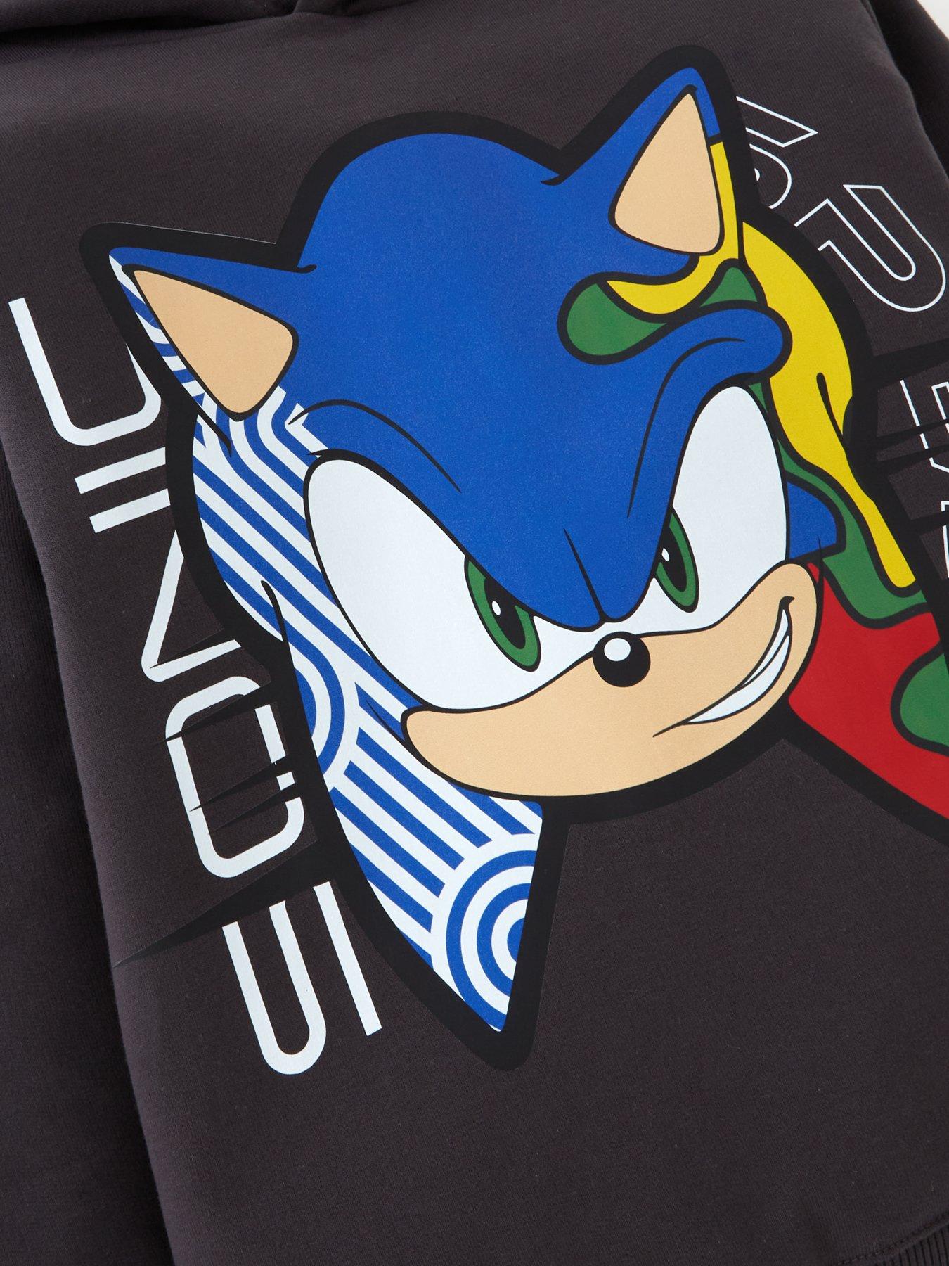  image of sonic-the-hedgehog-spliced-graphic-hoodie-charcoal