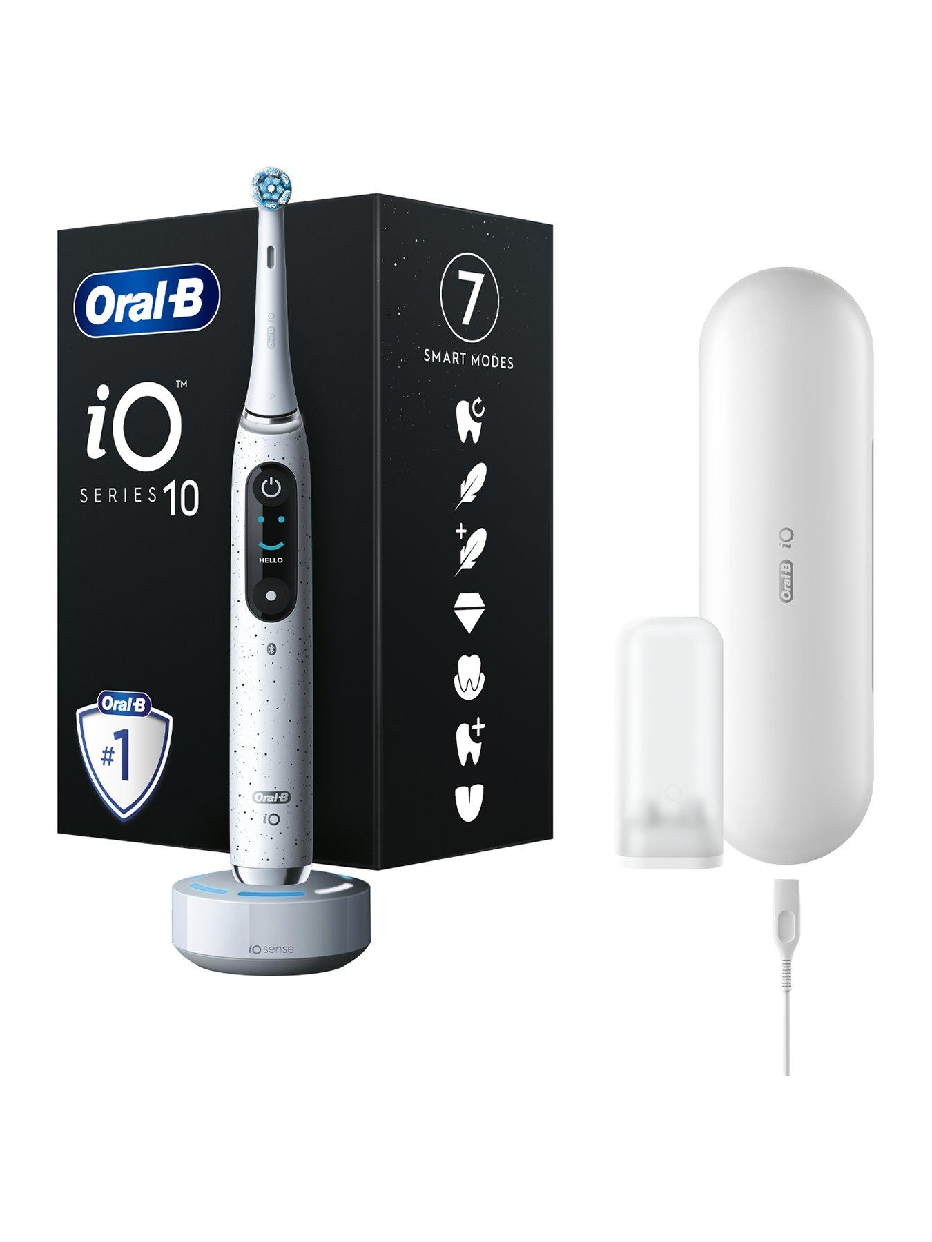  image of oral-b-io10-electric-toothbrush--nbspstardust-white